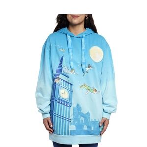 Loungefly Peter Pan Glow In The Dark Hoodie Unisex Size 2X